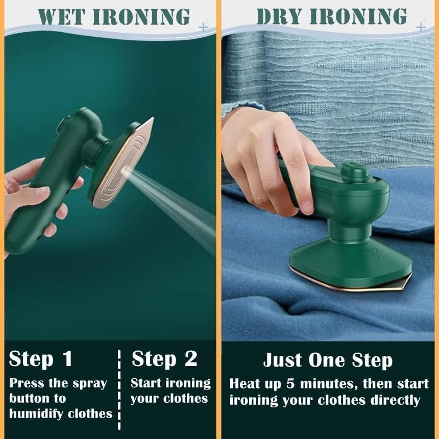 Portable Mini Steam Iron – Foldable Travel Ironing Machine for Clothes