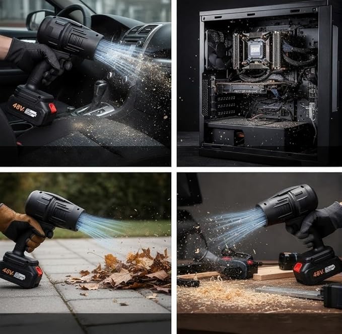 ProJet 48V Air Blower – Wireless High-Speed Dust Cleaner (Indoor & Outdoor) / Violent Fan