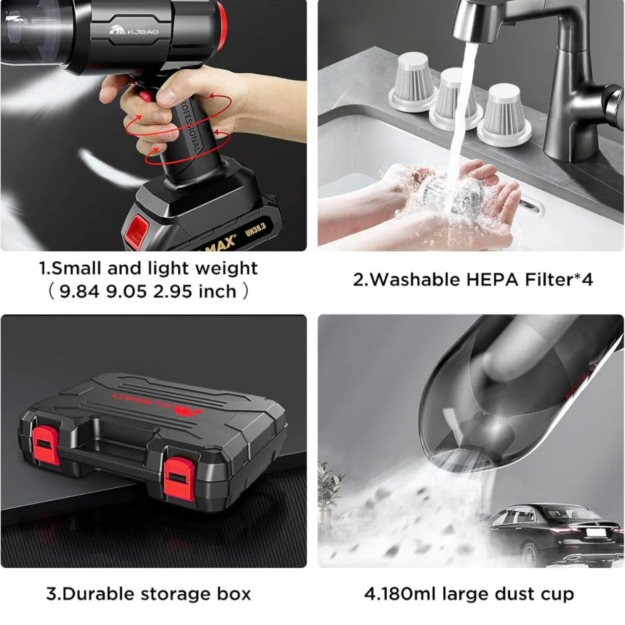 fZylado Smart Cleaning Combo – Cordless Pressure Washer + Vacuum Cleaner